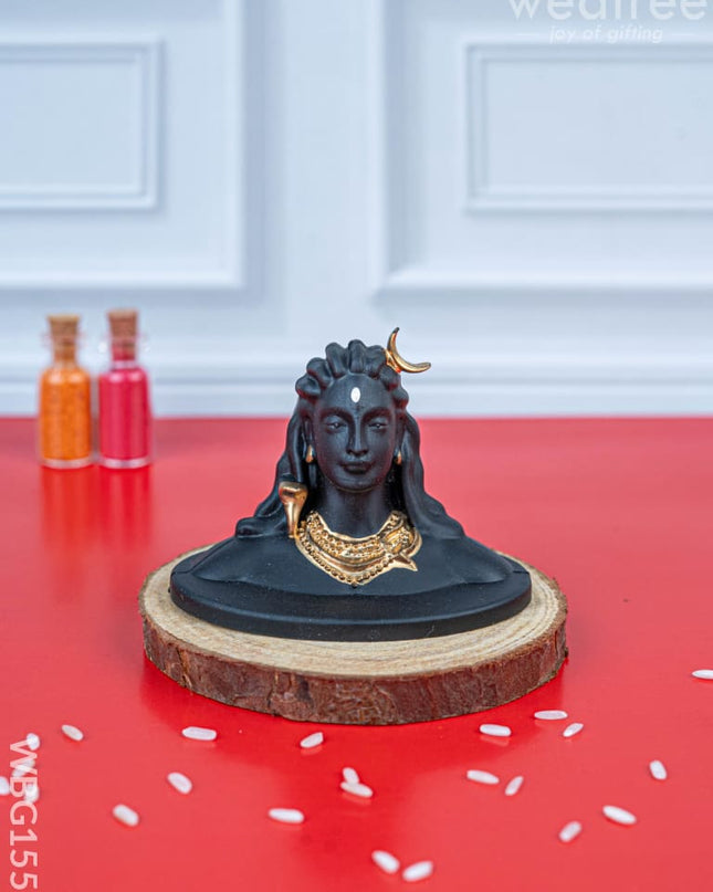 Polyresin Adiyogi Idol - 2 inch - WBG1557 - Polyresin Figurine - RG