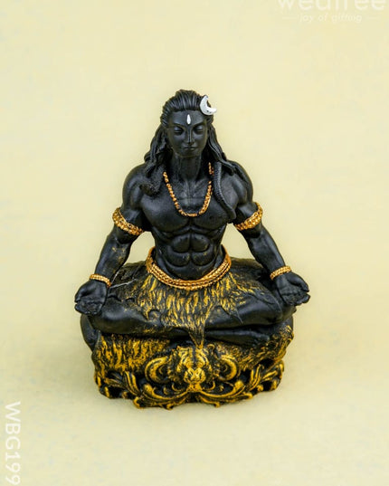 Polyresin Adiyogi Idol - 4 inch - WBG1999 - Polyresin Figurine - RG