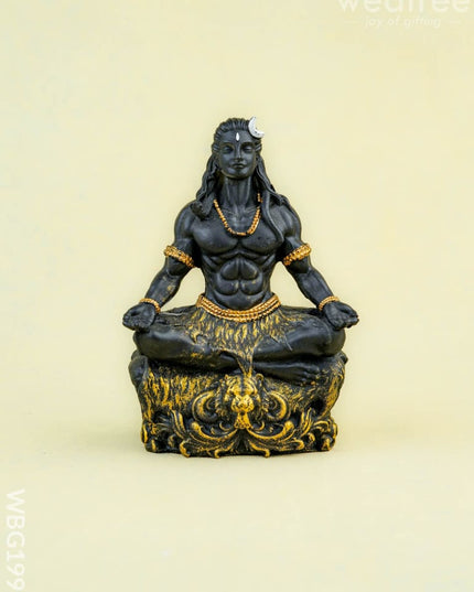 Polyresin Adiyogi Idol - 4 inch - WBG1999 - Polyresin Figurine - RG