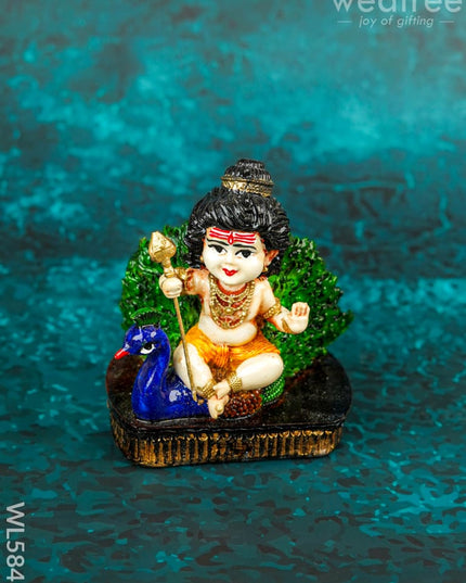 Polyresin Baby Murugan Idol - 4 inch - WL5848 - Showpieces