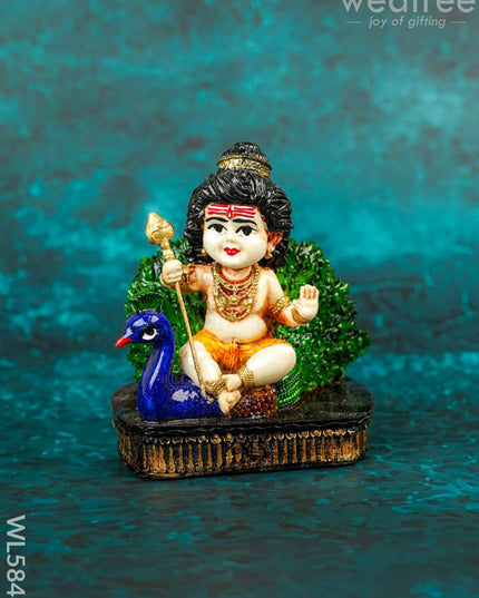 Polyresin Baby Murugan Idol - 4 inch - WL5848 - Showpieces