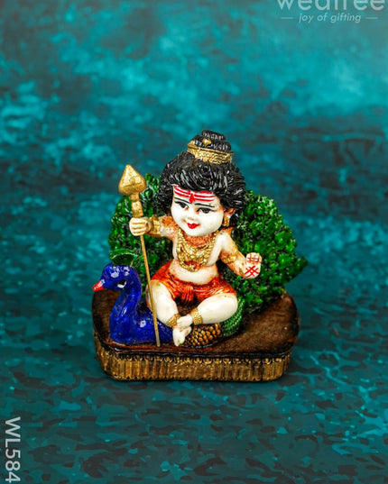 Polyresin Baby Murugan Idol - 4 inch - WL5848 - Showpieces