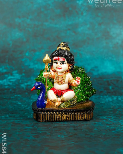 Polyresin Baby Murugan Idol - 4 inch - WL5848 - Showpieces