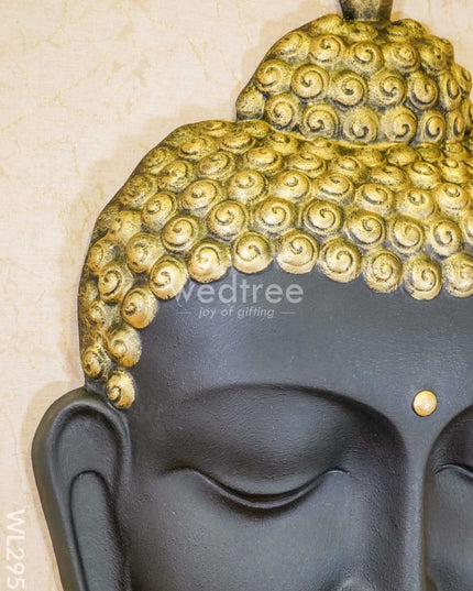 Polyresin Buddha Face Hanging - Black Wl2951 Showpieces