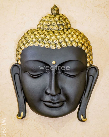 Polyresin Buddha Face Hanging - Black Wl2951 Showpieces