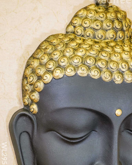 Polyresin Buddha Face Hanging - Black Wl2951 Showpieces