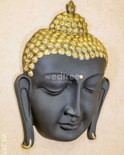 Polyresin Buddha Face Hanging - Black Wl2951 Showpieces