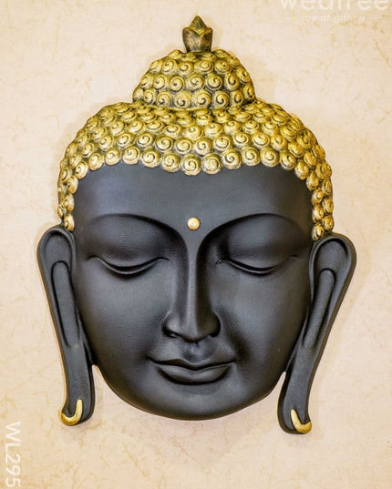 Polyresin Buddha Face Hanging - Black Wl2951 Showpieces