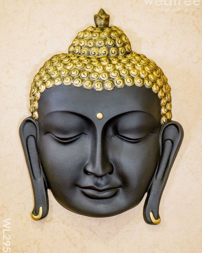 Polyresin Buddha Face Hanging - Black Wl2951 Showpieces