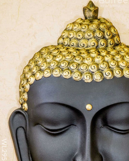 Polyresin Buddha Face Hanging - Black Wl2951 Showpieces