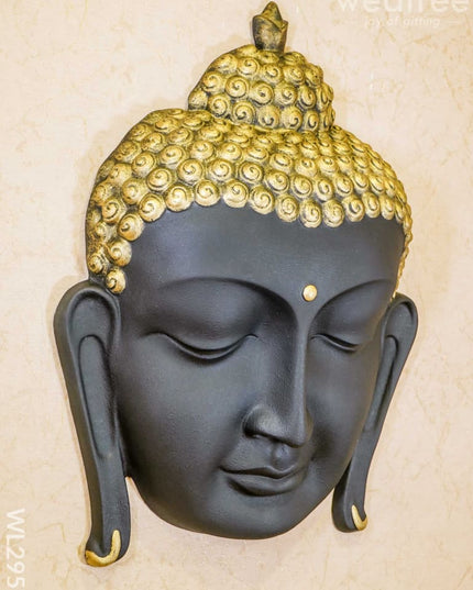 Polyresin Buddha Face Hanging - Black Wl2951 Showpieces