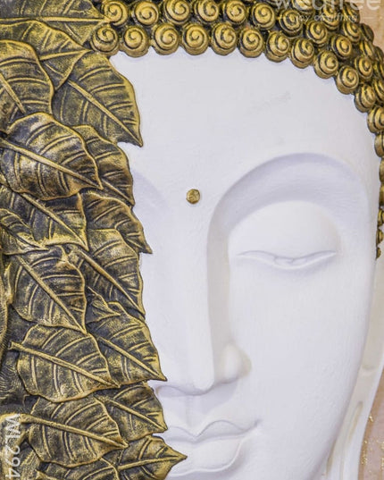 Polyresin Buddha Face Hanging With Bodhi Tree - Wl2949 Showpieces