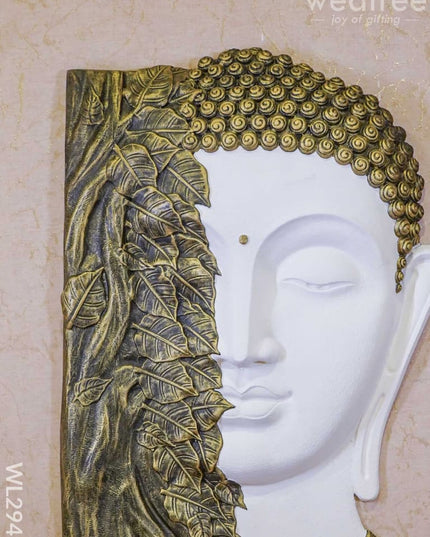 Polyresin Buddha Face Hanging With Bodhi Tree - Wl2949 Showpieces