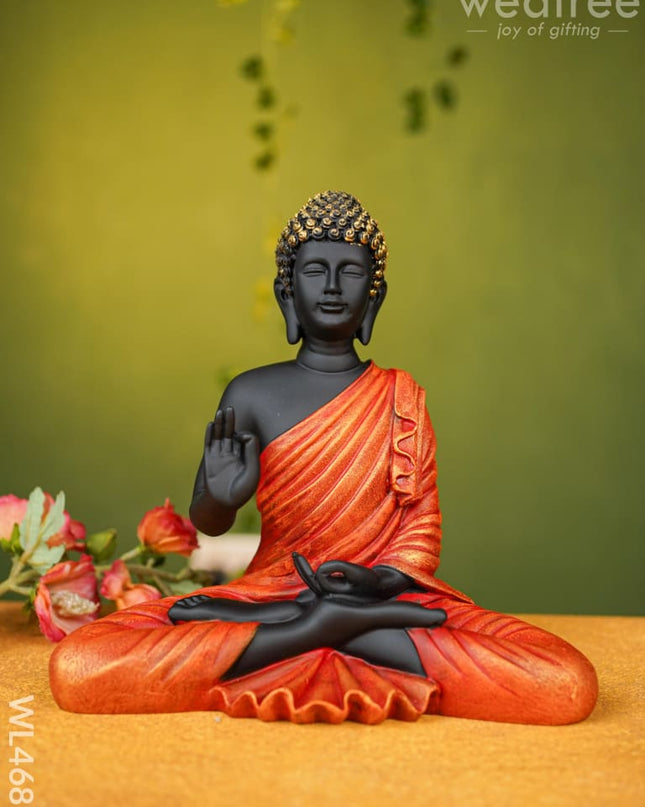 Polyresin Buddha Idol - 10 Inch Wl4689 Showpieces