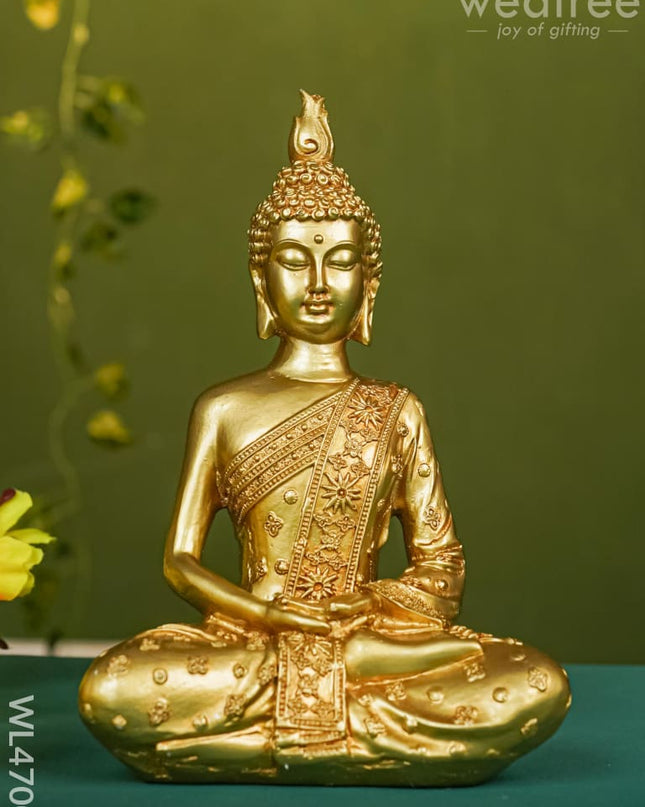Polyresin Buddha Idol - 7 Inch Wl4700 Showpieces