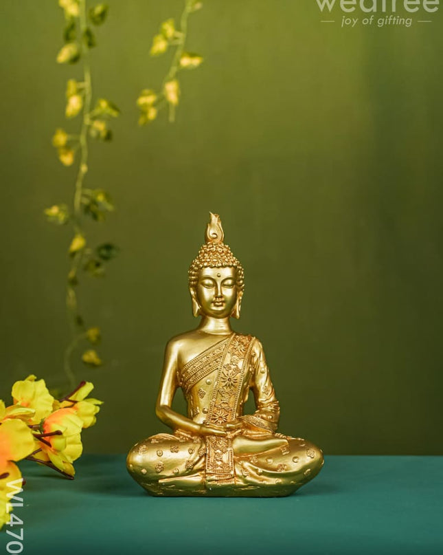 Polyresin Buddha Idol - 7 Inch Wl4700 Showpieces