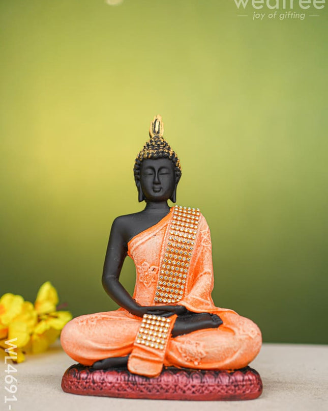 Polyresin Buddha Idol - 8 Inch Wl4691-2 Showpieces