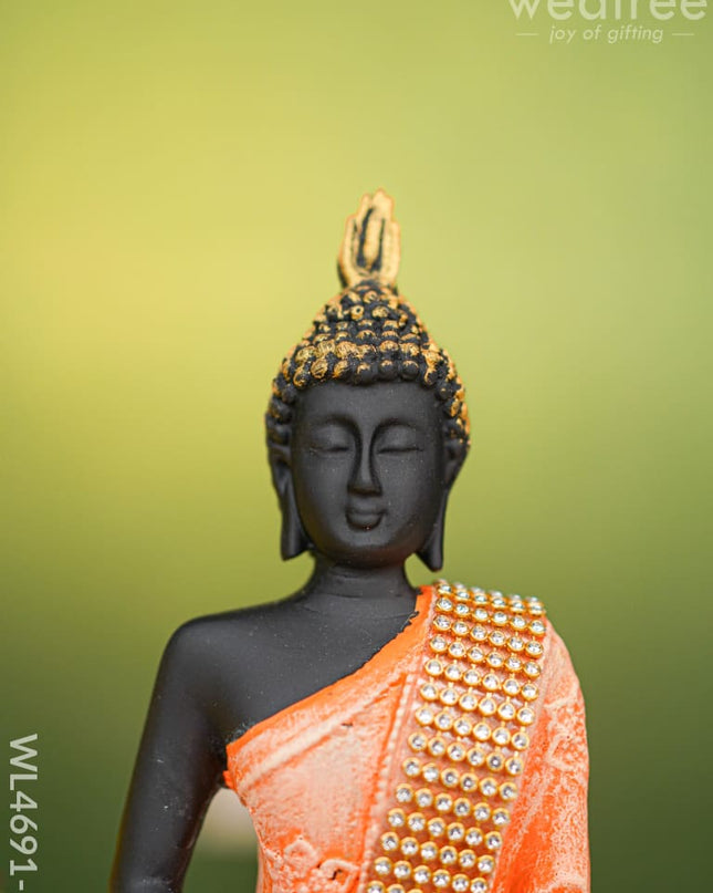 Polyresin Buddha Idol - 8 Inch Wl4691-2 Showpieces