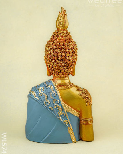Polyresin Buddha with Lotus - 11 inch - WL5741 - Showpieces