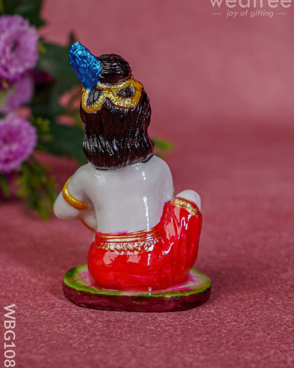 Polyresin Butter Krishna Idol - Wbg1086 Home Decors