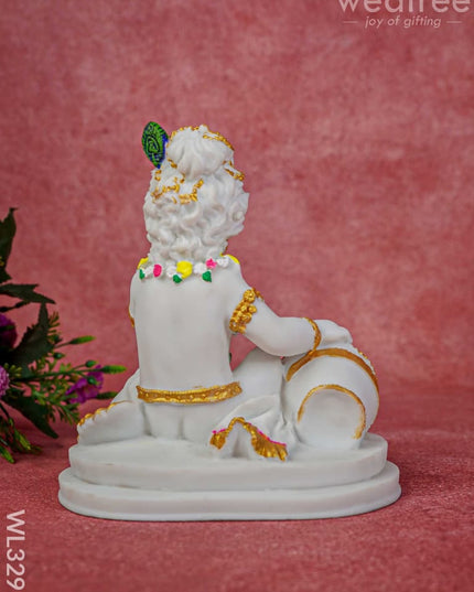 Polyresin Butter Krishna Idol - Wl3295 Showpieces