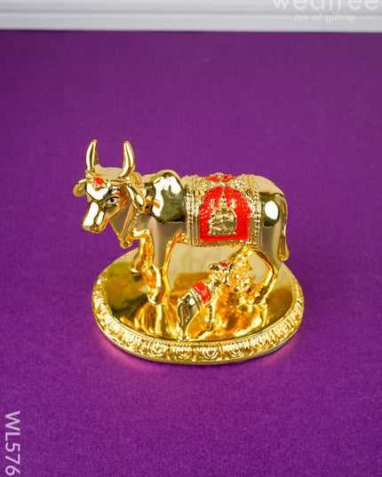 Polyresin Cow & Calf Idol - 4 inch - WL5766 - Showpieces