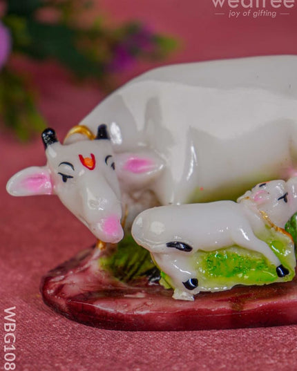 Polyresin Cow & Calf - Wbg1088 Home Decors