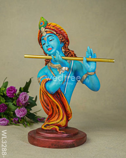Polyresin Flute Krishna - Wl3288-1 Showpieces