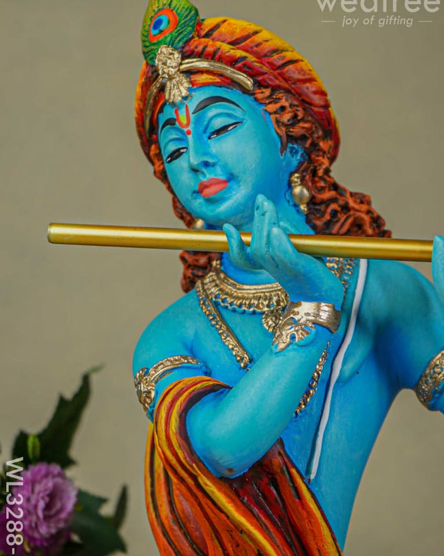 Polyresin Flute Krishna - Wl3288-1 Showpieces