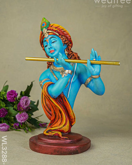 Polyresin Flute Krishna - Wl3288-1 Showpieces