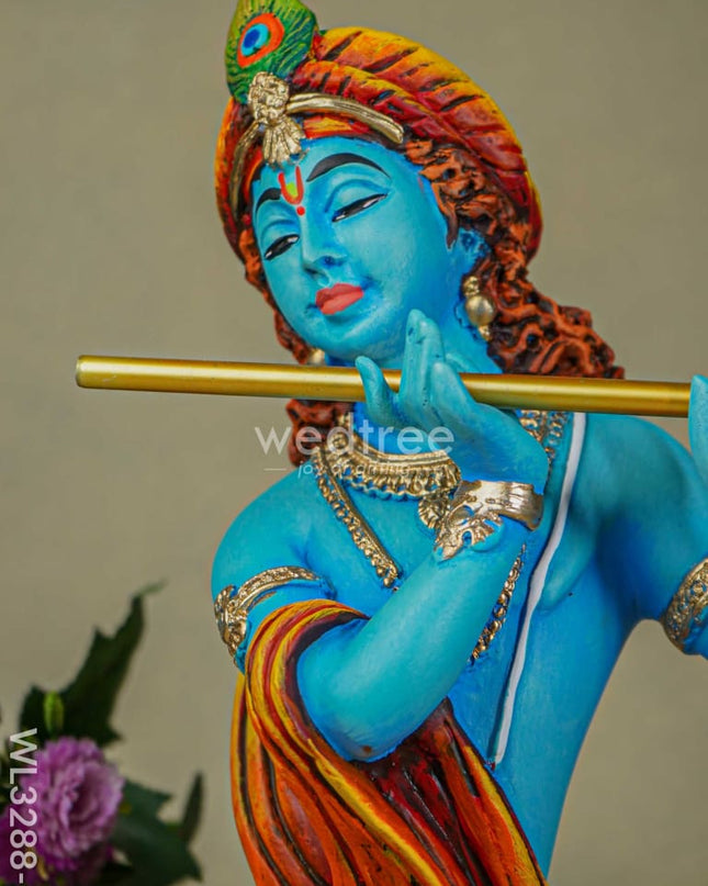 Polyresin Flute Krishna - Wl3288-1 Showpieces