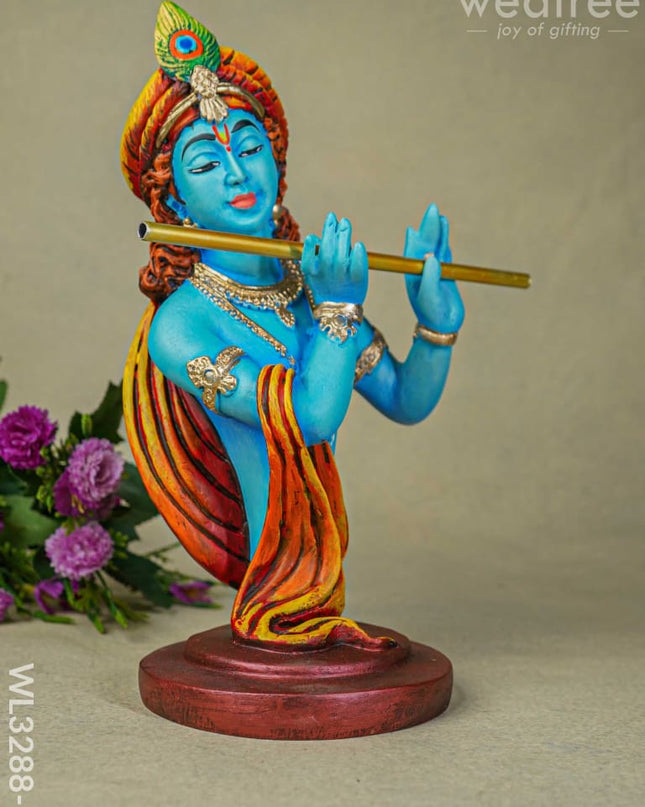 Polyresin Flute Krishna - Wl3288-1 Showpieces