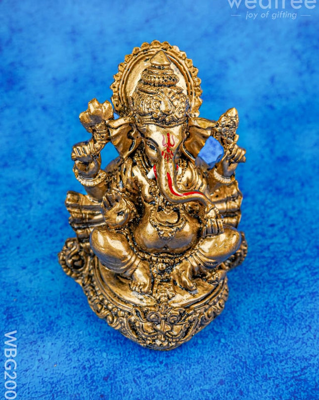 Polyresin Ganesha - 4 inch - WBG2003 - Polyresin Figurine - RG