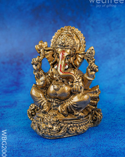 Polyresin Ganesha - 4 inch - WBG2003 - Polyresin Figurine - RG