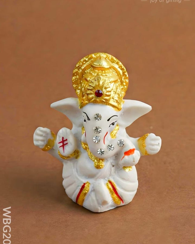 Polyresin Ganesha Idol - 2 inch - WBG2002 - Polyresin Figurine - RG