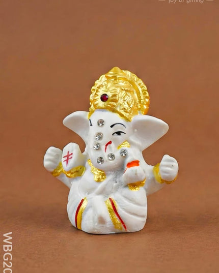 Polyresin Ganesha Idol - 2 inch - WBG2002 - Polyresin Figurine - RG