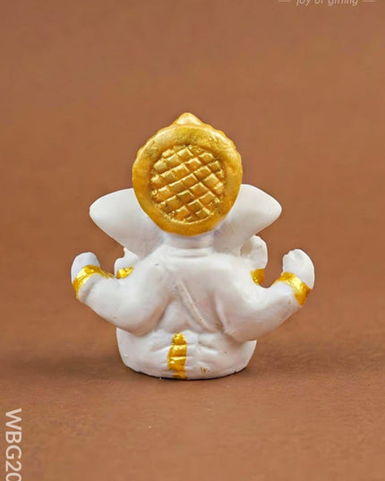Polyresin Ganesha Idol - 2 inch - WBG2002 - Polyresin Figurine - RG