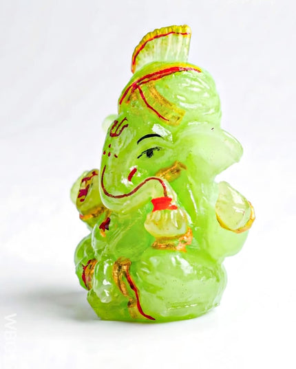 Polyresin Ganesha Idol - 3 inch - WBG1998 - Polyresin Figurine - RG