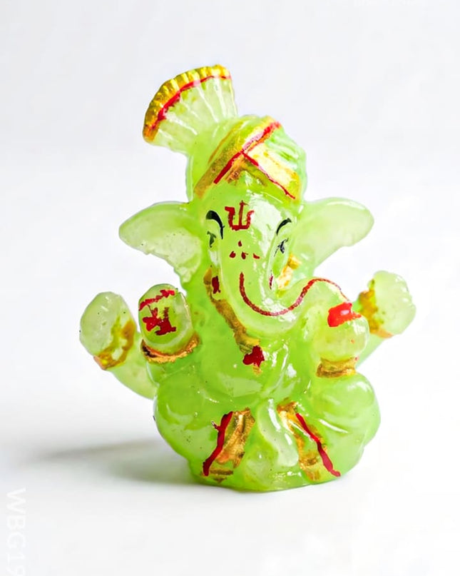 Polyresin Ganesha Idol - 3 inch - WBG1998 - Polyresin Figurine - RG
