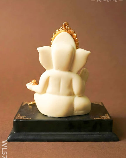 Polyresin Ganesha Idol - 4 inch - WL5788 - Showpieces
