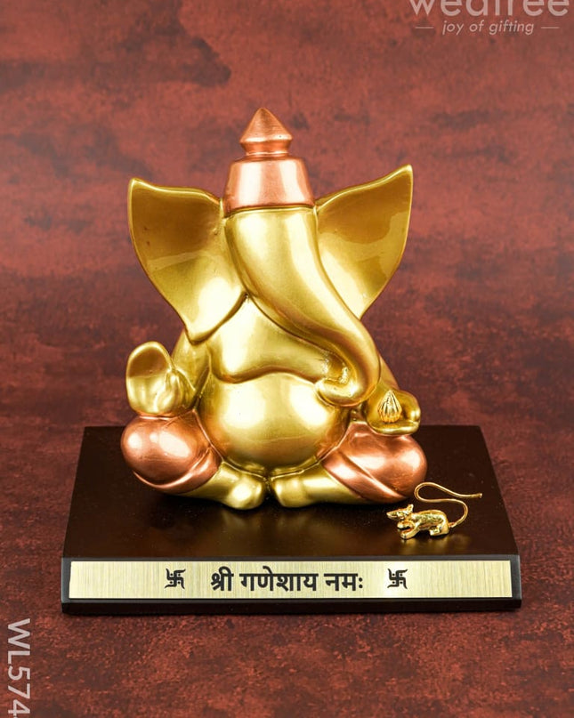 Polyresin Ganesha Idol - 6 inch - WL5744 - Showpieces