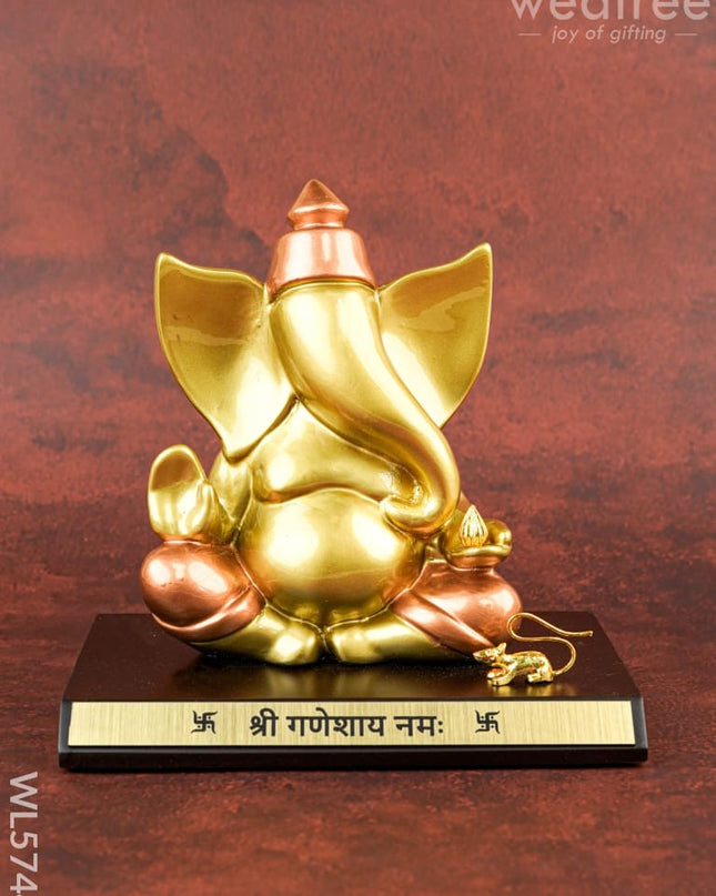 Polyresin Ganesha Idol - 6 inch - WL5744 - Showpieces