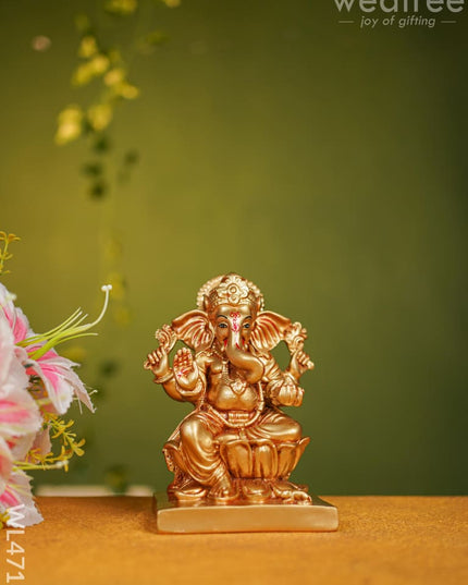 Polyresin Ganesha Idol - 7 Inch Wl4716 Showpieces