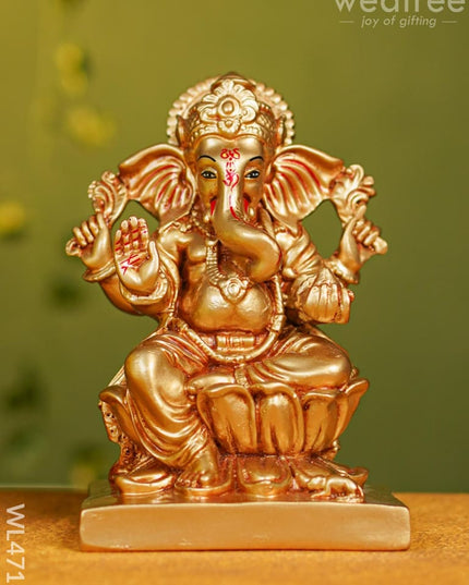 Polyresin Ganesha Idol - 7 Inch Wl4716 Showpieces