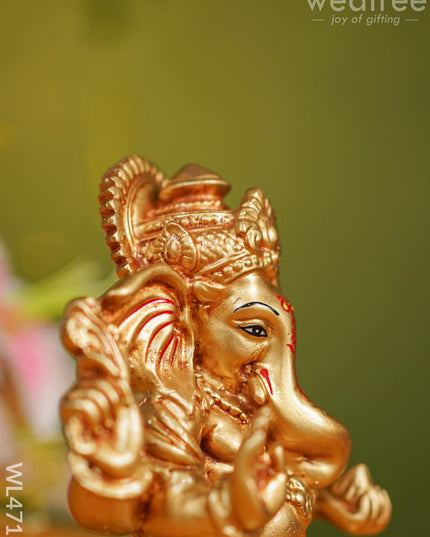 Polyresin Ganesha Idol - 7 Inch Wl4716 Showpieces