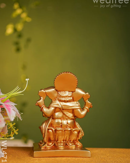 Polyresin Ganesha Idol - 7 Inch Wl4716 Showpieces