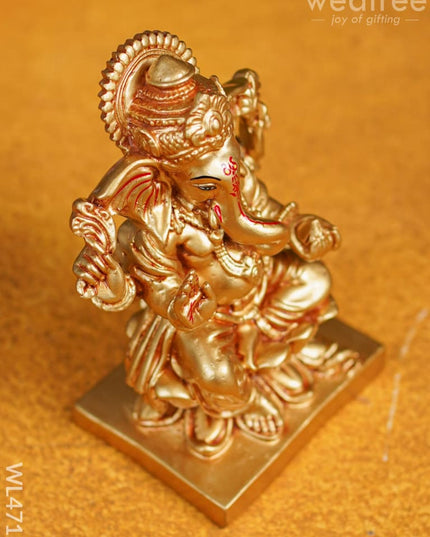 Polyresin Ganesha Idol - 7 Inch Wl4716 Showpieces