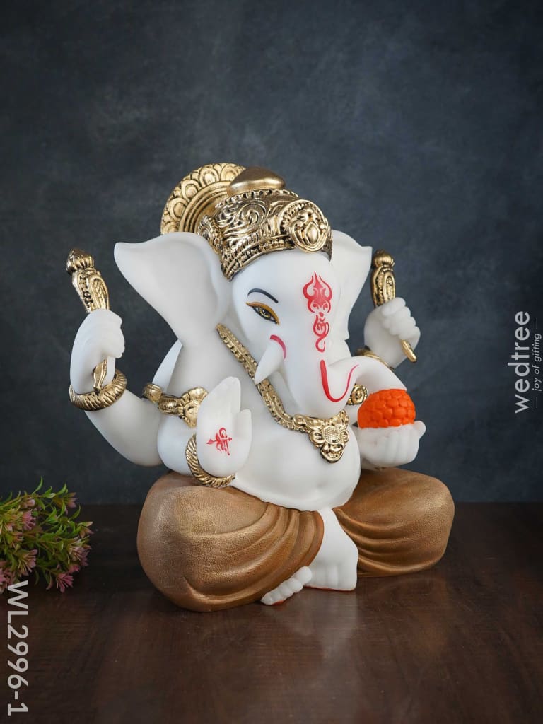 Polyresin Ganesha Idol For Good Luck - Wl2996 Showpieces