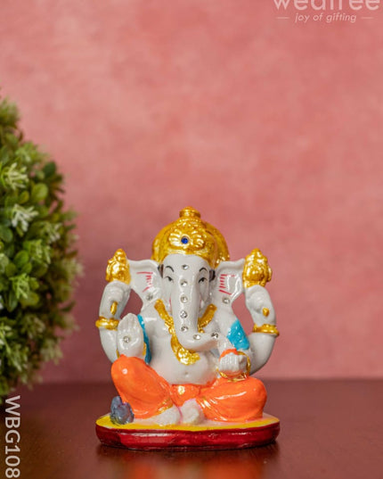 Polyresin Ganesha Idol - Wbg1083 Divine Figurines