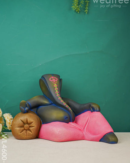 Polyresin Ganesha Idol - Wl4600 Pink Showpieces